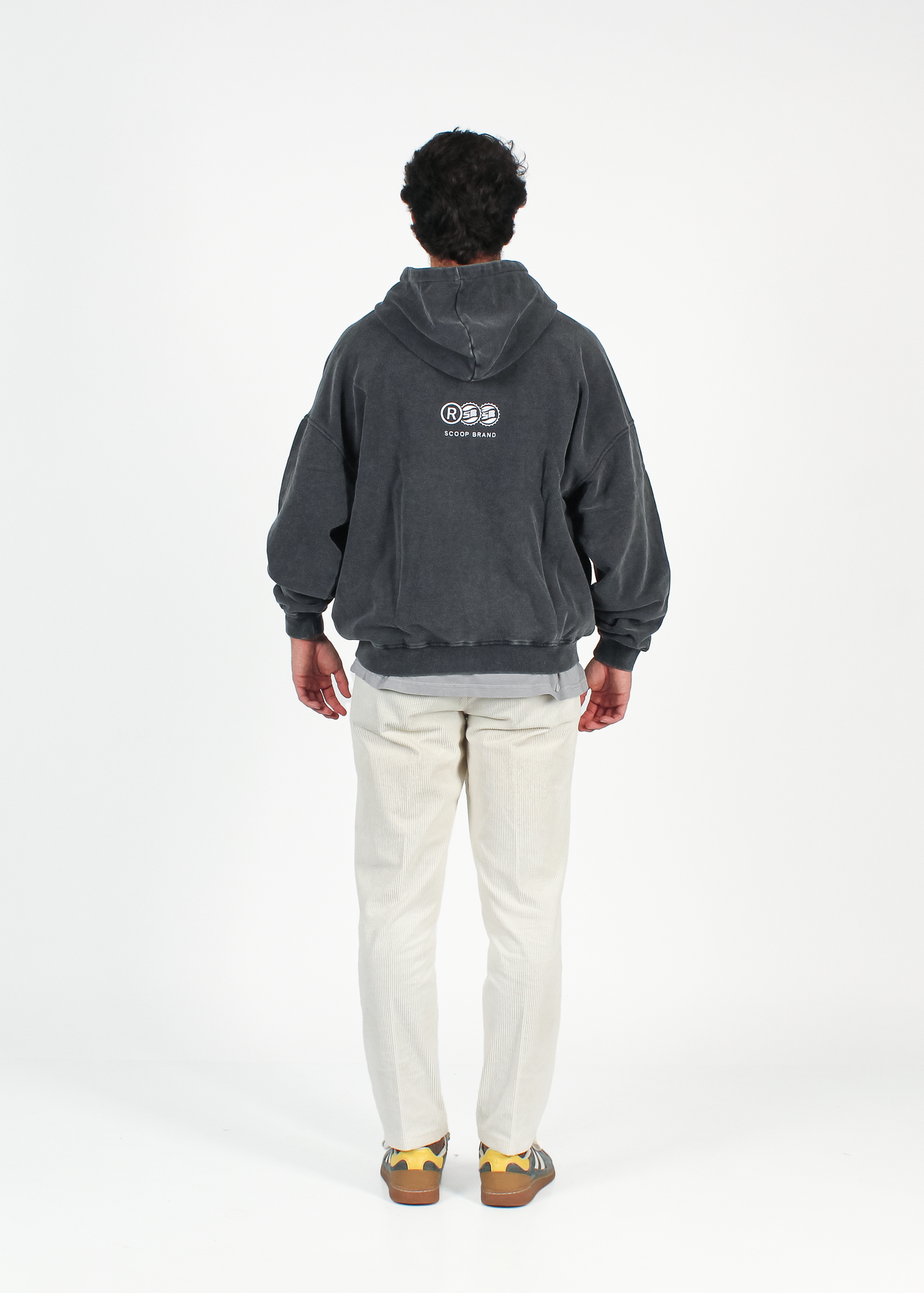 WASHED STORM GREY "DRINKS" HOODIE