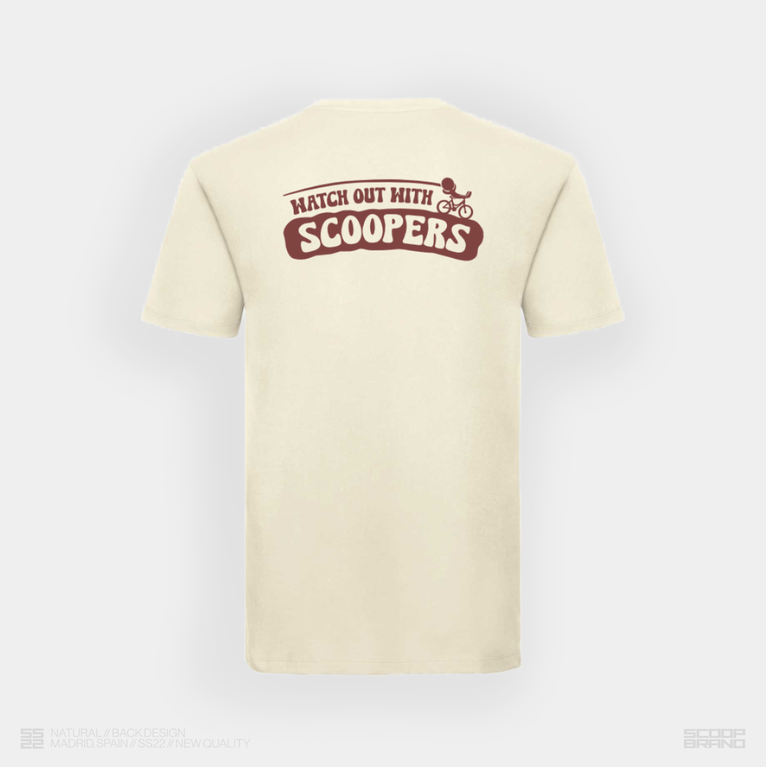 NATURAL "SCOOPERS" TEE