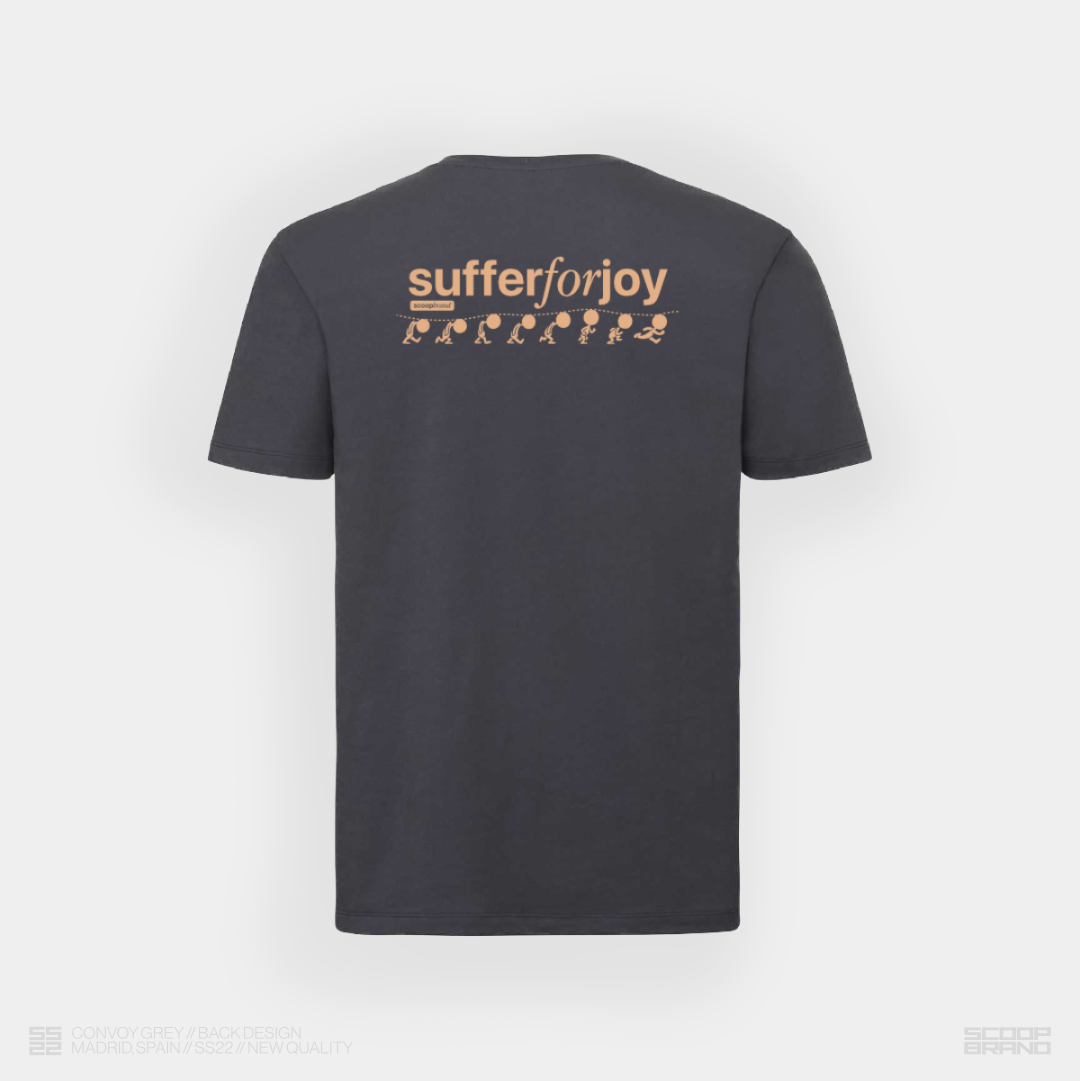 CONVOY GREY "SUFFER FOR JOY" TEE